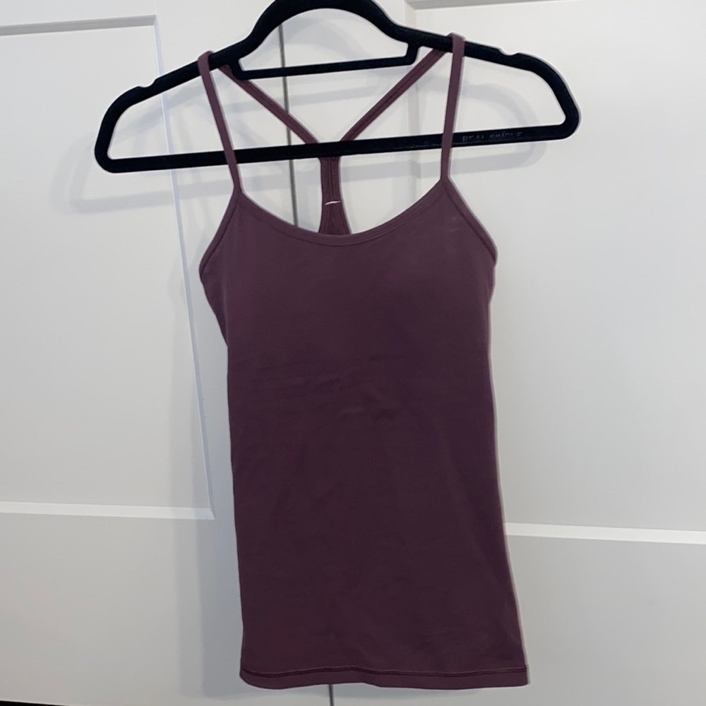 Lululemon Purple Flow Y / Power Y Tank, Size 4
